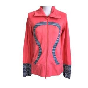 Lululemon Coral Gray Jacket Size 8
